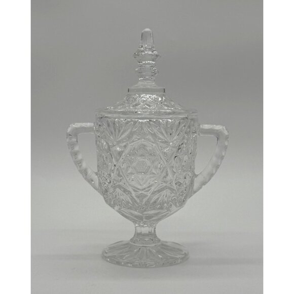 Toscany Hand Cut Crystal Sugar/Trinket/Keepsake Jar With Lid - Picture 1 of 8